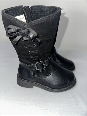 Girls Black Genevieve Mid-Calf Boots